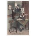 Telephone Couple Romantic Greetings Postcard J ...