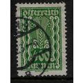 AUSTRIA 1922 EAR OF CORN 400K GREEN SG 487 FINE...