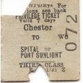 L.M.S & G.W. Joint Rlys. Edmondson Ticket - Che...