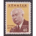 Turkey 1957 Visit of President Heuss 40k Mint N...