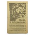 WW2 British Air Drop Leaflet. - Code EH.464. - ...