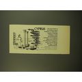 1961 Cyprus Tourist Office Ad - Cyprus ..the pe...