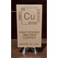 Half Pound Copper Collectible Elemental Bar