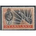 Nyasaland 1938 SG138 1/- Black & Orange Mounted...
