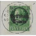GER (BAVARIA) 1919 7.5pf KING LUDWIG III' (OVPT...