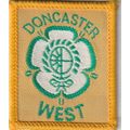 Scout Badge UK - Doncaster West - Black Back (B...
