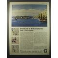 1965 Shell Oil Advertisement - art by Richard Eurich - Bird Farne Islands