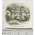 1860s engraving - Ancient Manor House, Vauxhall