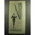1953 Omega Watches Ad - Omega and Omega alone creates watch fashions
