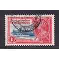 Bechuanaland KGV 1935 1d Deep Blue Scarlet Silv...