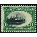 294 Var Mint LH 1¢ - Extreme Fast Boat Vignette...