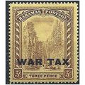 Bahamas 1918 SG98 3d Purple/Yellow WAR TAX Moun...