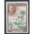 Nyasaland 1945 SG153 2/- Emerald & Maroon Mount...