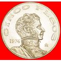 GUERERRO (1782-1831): MEXICO ★ 5 PESOS 1974 MIN...