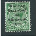 Ireland stamps sg1 overprint sg 1 hm