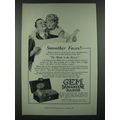 1919 Gem Damaskeene Razor Ad - Smoother Faces
