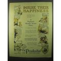 1920 Prudential Insurance Ad - Insure Their Hap...