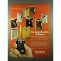 1969 Ronson Cigarette Lighters Ad - Topless Bea...