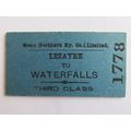 Manx Northern Railway Lezayre - Waterfalls Ticket