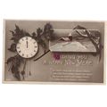 WISHING YOU A HAPPY NEW YEAR antique postcard u...