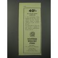 1954 Scottish Widows' Fund Ad - 40'- per cent per annum compound