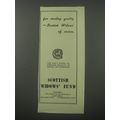 1954 Scottish Widows' Fund Ad - For sterling quality - Scottih Widows' of course