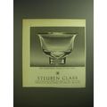 1974 Steuben Glass Bell-Shaped Bowl Advertisement