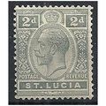 St Lucia 1912 SG80 2d Grey Mounted Mint .. .