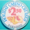 Holiday Paradise. $2.50 Casino Chip. Florida Da...