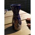 Small Colbalt Blue Japanese Jug Peacock Design