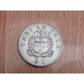 SAMOA 1967 Tanumafilli II $1 Tala Coin