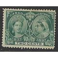 CANADA 1897 JUBILEE 2c QV DEEP GREEN NO GUM SG1...