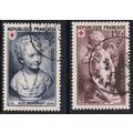 France 1950 SG 1105-6 Used - Red Cross Semi-pos...