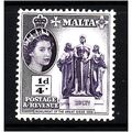 MALTA 1956 1/4d VIOLET SG 266 M / MINT#2