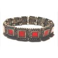 Bracelet #84 antique style tarnished gold expan...