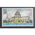 NZL 1981 20c 'ROYAL WEDDING' FINE USED (EBID74-...