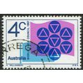 Australia 1967 World YWCA Meeting 4c Deep Blue ...