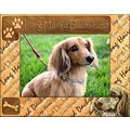 Long Haired Dachshund Laser Engraved Wood Pictu...