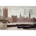 PHOTOCHROM POSTCARD LONDON THE HOUSES OF PARLIA...