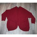 Womens Open Front Cardigan Size L Large Warm Lo...