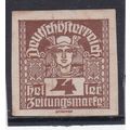 Austria 1920 Mercury 4 Heller Mint Hung SG 366a...
