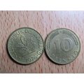 1976d 10 Pfennig Germany Coin