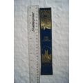 Vintage: black leather bookmark - Bath Abbey, A...