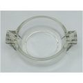 SOLID GLASS DISH, HEAVY WEIGHT