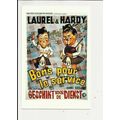 BONNIE SCOTLAND Laurel & Hardy Poster Art Postc...