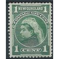Newfoundland 1898 SG85 1c Blue-Green Traces of ...