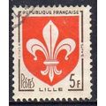 France 1958 Coats of Arms - Lille 5 Fr Used