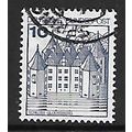 GERMANY 1977 GERMAN CASTLES 10pf BLUE GLUCKSBUR...