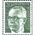 GERMANY, Dr Gustav Heinemann, green 1970, 20pf, #2