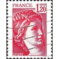 FRANCE, Sabine, red 1978, 1.20F, #2